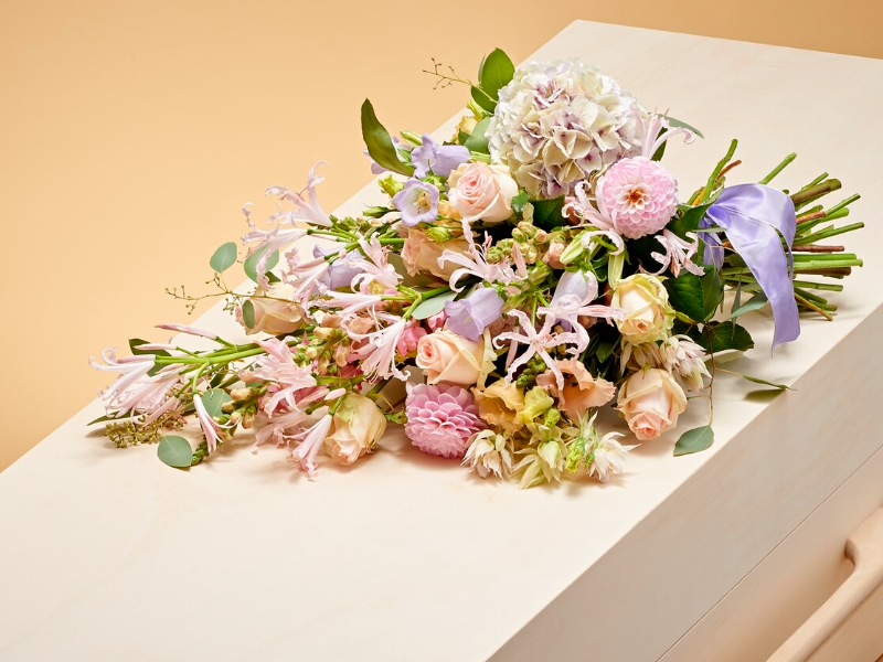Productfoto: Rouwboeket Pastelnevel